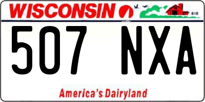 WI license plate 507NXA