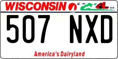 WI license plate 507NXD
