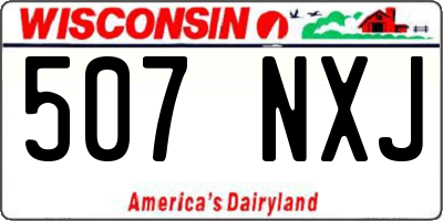 WI license plate 507NXJ