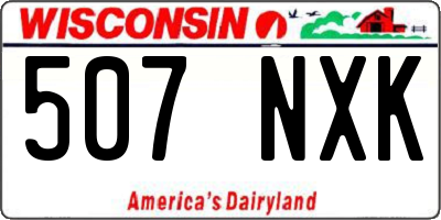 WI license plate 507NXK