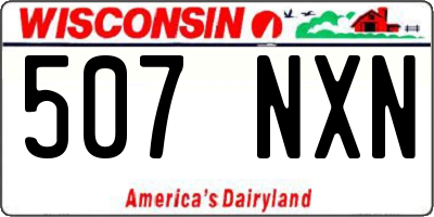 WI license plate 507NXN