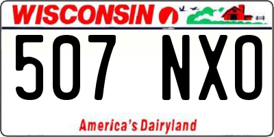 WI license plate 507NXO