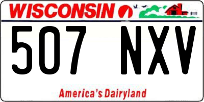 WI license plate 507NXV