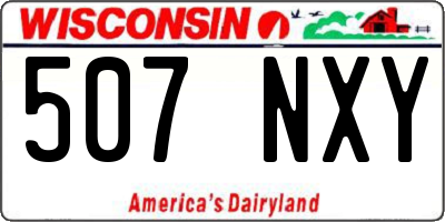 WI license plate 507NXY