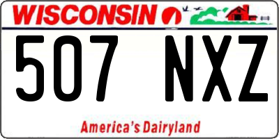 WI license plate 507NXZ
