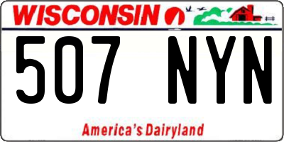 WI license plate 507NYN