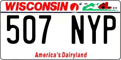 WI license plate 507NYP