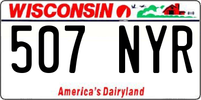 WI license plate 507NYR