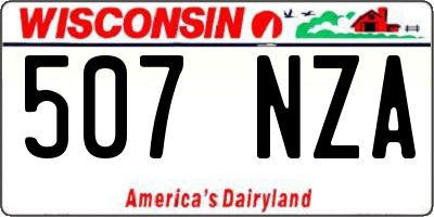WI license plate 507NZA