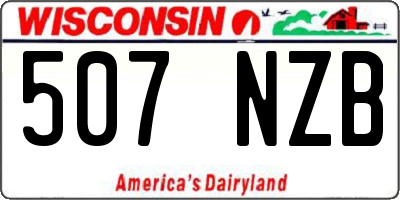 WI license plate 507NZB