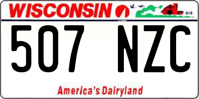 WI license plate 507NZC
