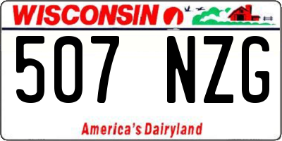 WI license plate 507NZG