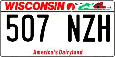 WI license plate 507NZH