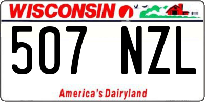 WI license plate 507NZL
