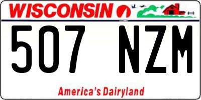 WI license plate 507NZM
