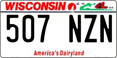 WI license plate 507NZN