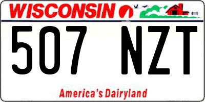 WI license plate 507NZT