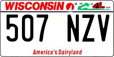 WI license plate 507NZV