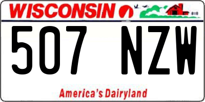 WI license plate 507NZW