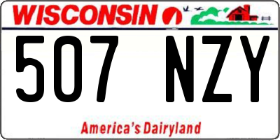 WI license plate 507NZY