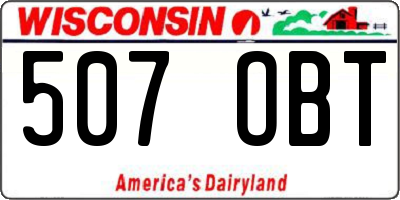WI license plate 507OBT