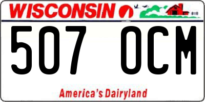 WI license plate 507OCM