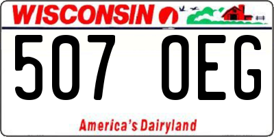 WI license plate 507OEG