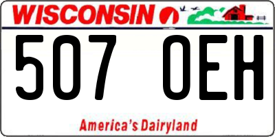 WI license plate 507OEH