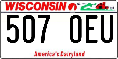 WI license plate 507OEU