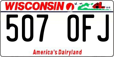 WI license plate 507OFJ