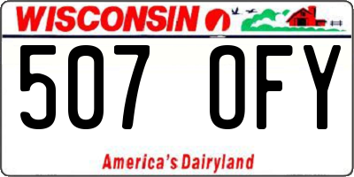 WI license plate 507OFY