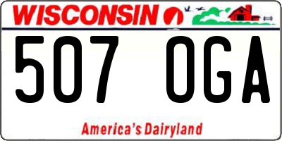WI license plate 507OGA