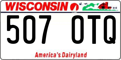 WI license plate 507OTQ