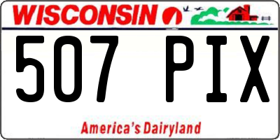 WI license plate 507PIX