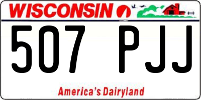 WI license plate 507PJJ