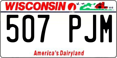 WI license plate 507PJM