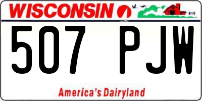 WI license plate 507PJW