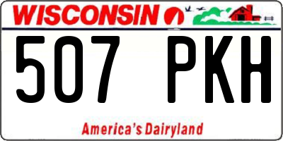 WI license plate 507PKH