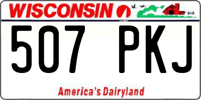 WI license plate 507PKJ