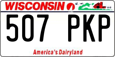 WI license plate 507PKP