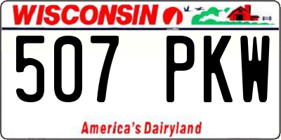 WI license plate 507PKW