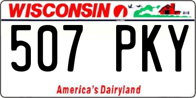 WI license plate 507PKY