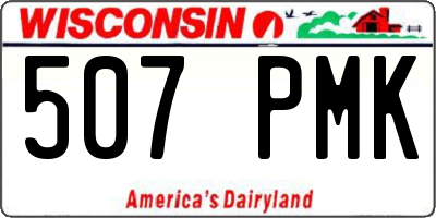 WI license plate 507PMK