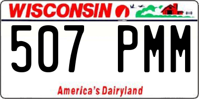 WI license plate 507PMM