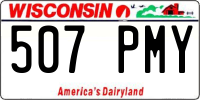 WI license plate 507PMY