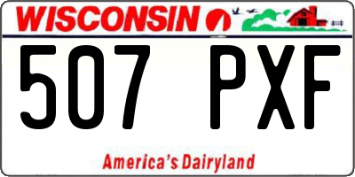 WI license plate 507PXF
