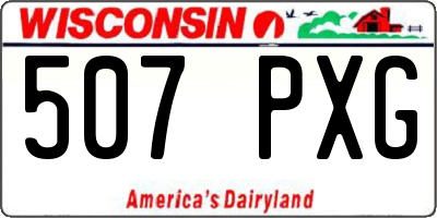 WI license plate 507PXG