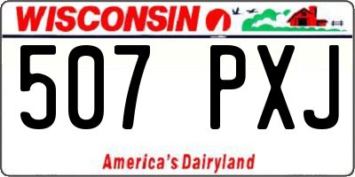 WI license plate 507PXJ