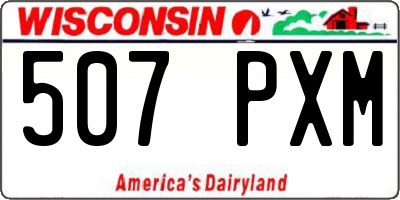 WI license plate 507PXM