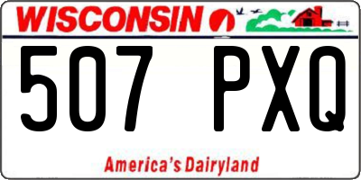 WI license plate 507PXQ